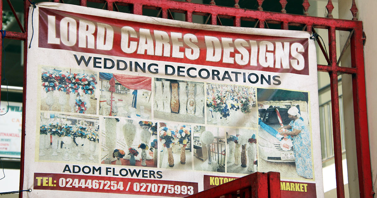 Sign for Lord Cares Designs.