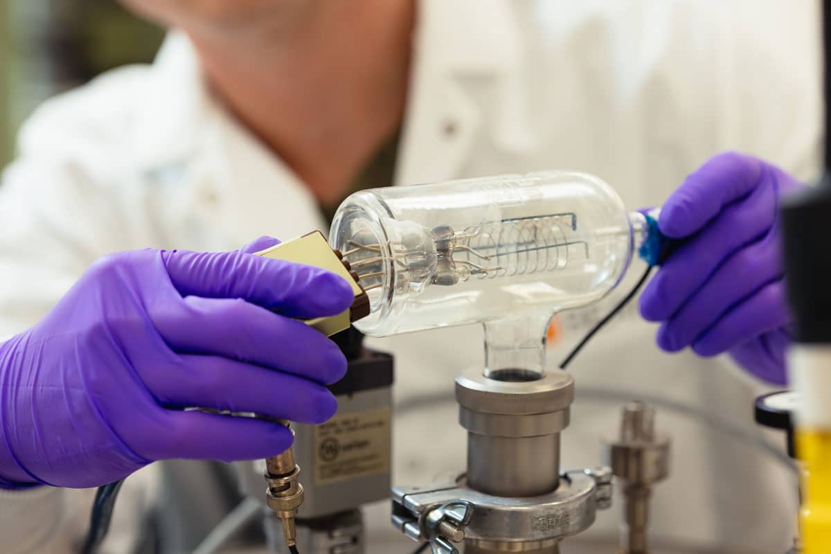 Student working in BEAMS lab in Tullahoma, TN