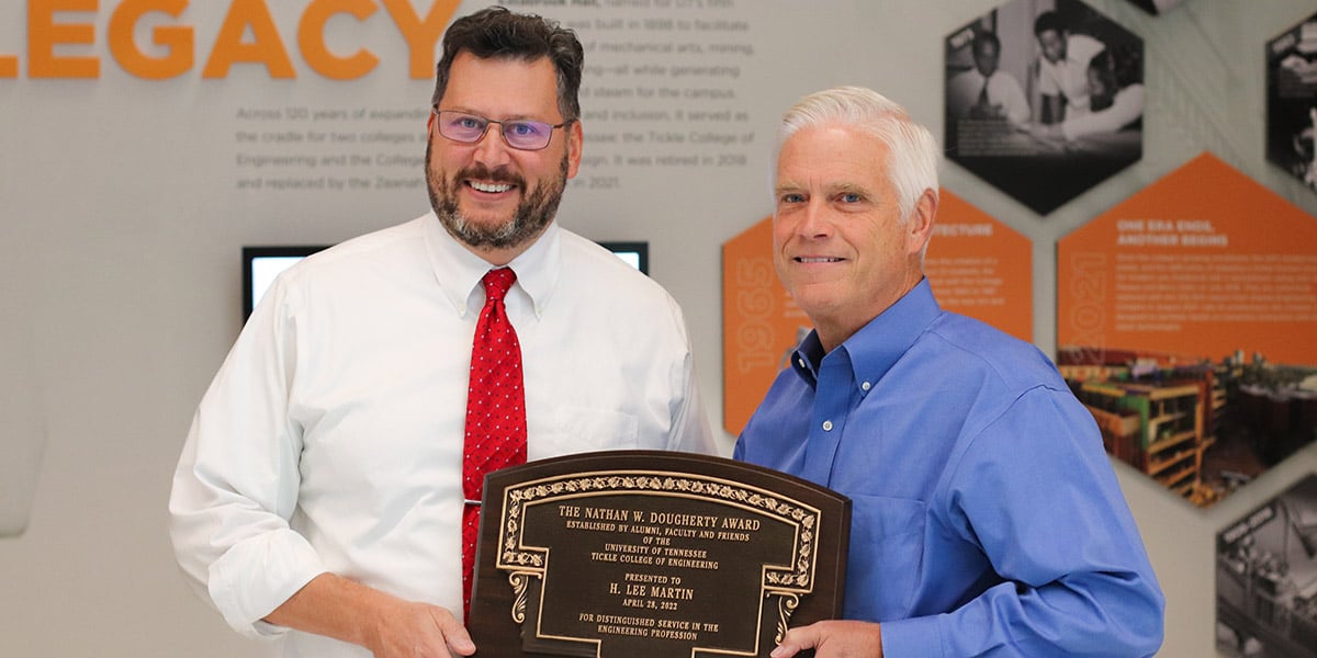 Alumnus Lee Martin Honored with 2022 Dougherty Award