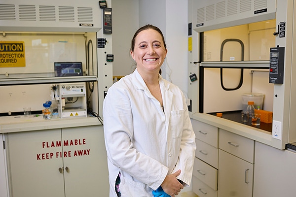 Colleen Crouch in a lab