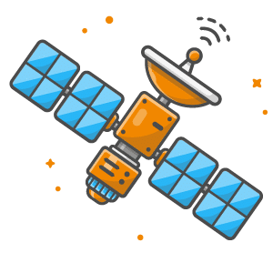 Icon representing satellites