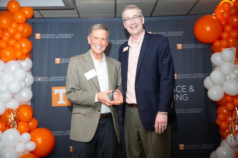 Stewart McCorkle accepting his award