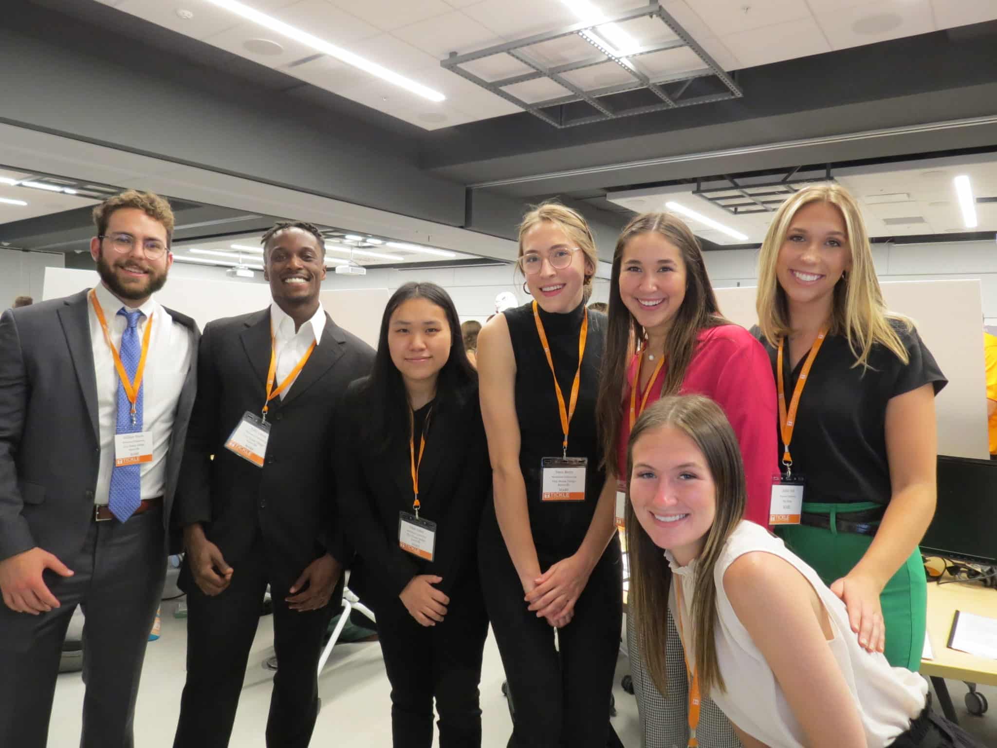 Group photo of the Tiny Homes senior design team