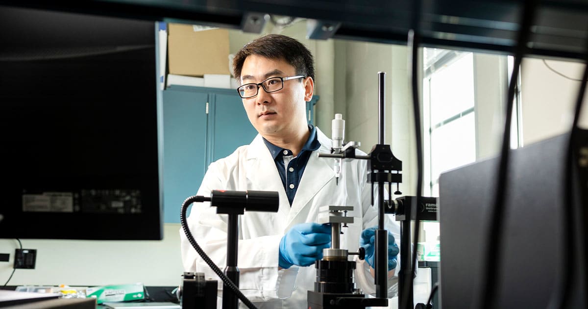 Wang Earns NSF CAREER Award for Liquid-Surface Interaction Research