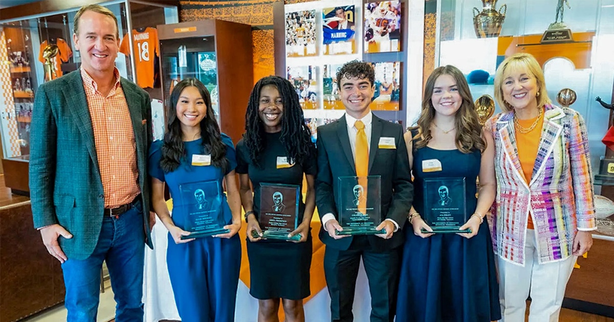 New Peyton Manning Scholars Recognized for Academic Excellence and Community Involvement