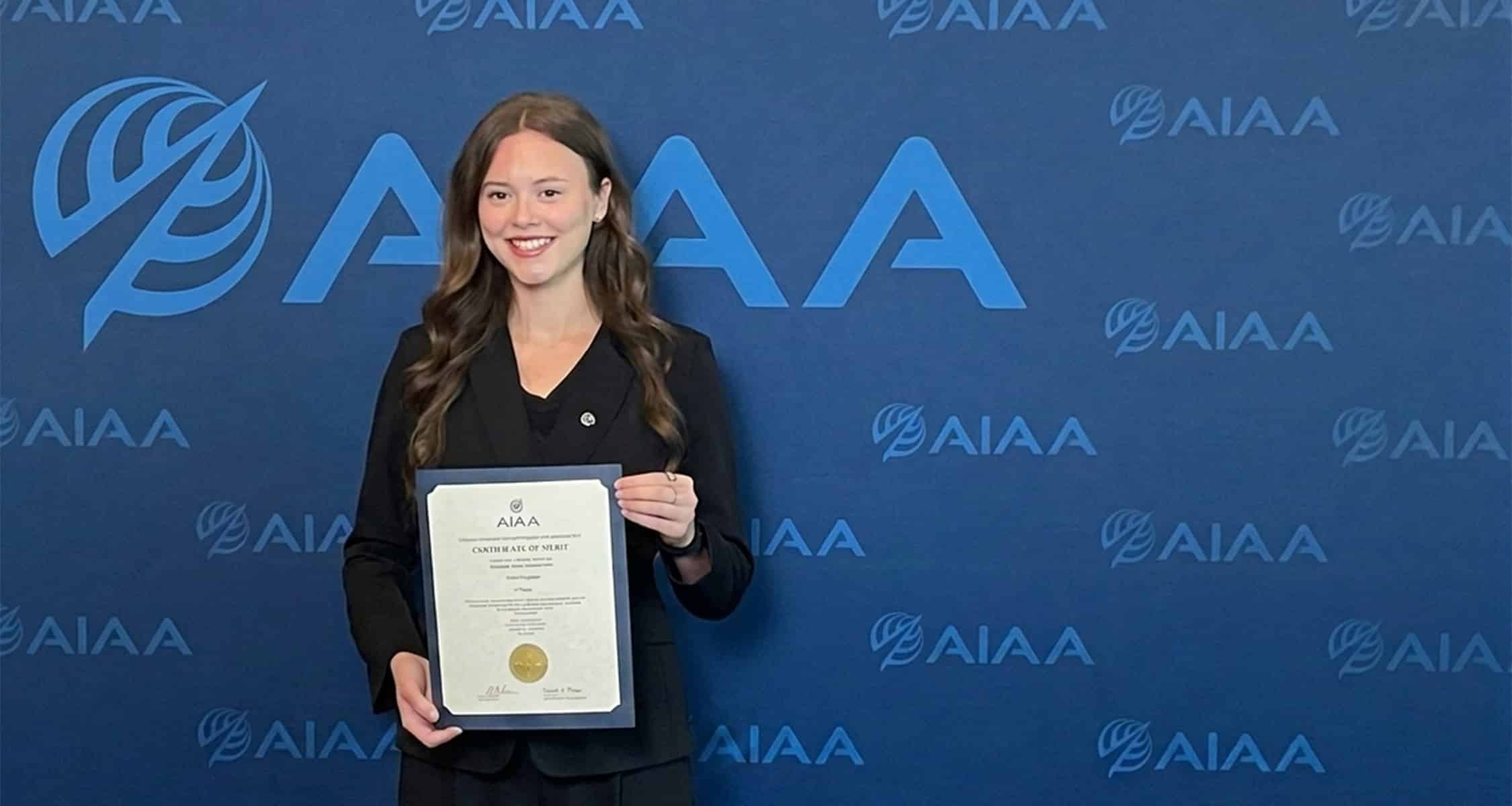 Edwards Wins AIAA Best Student Paper Award in Fluid Dynamics