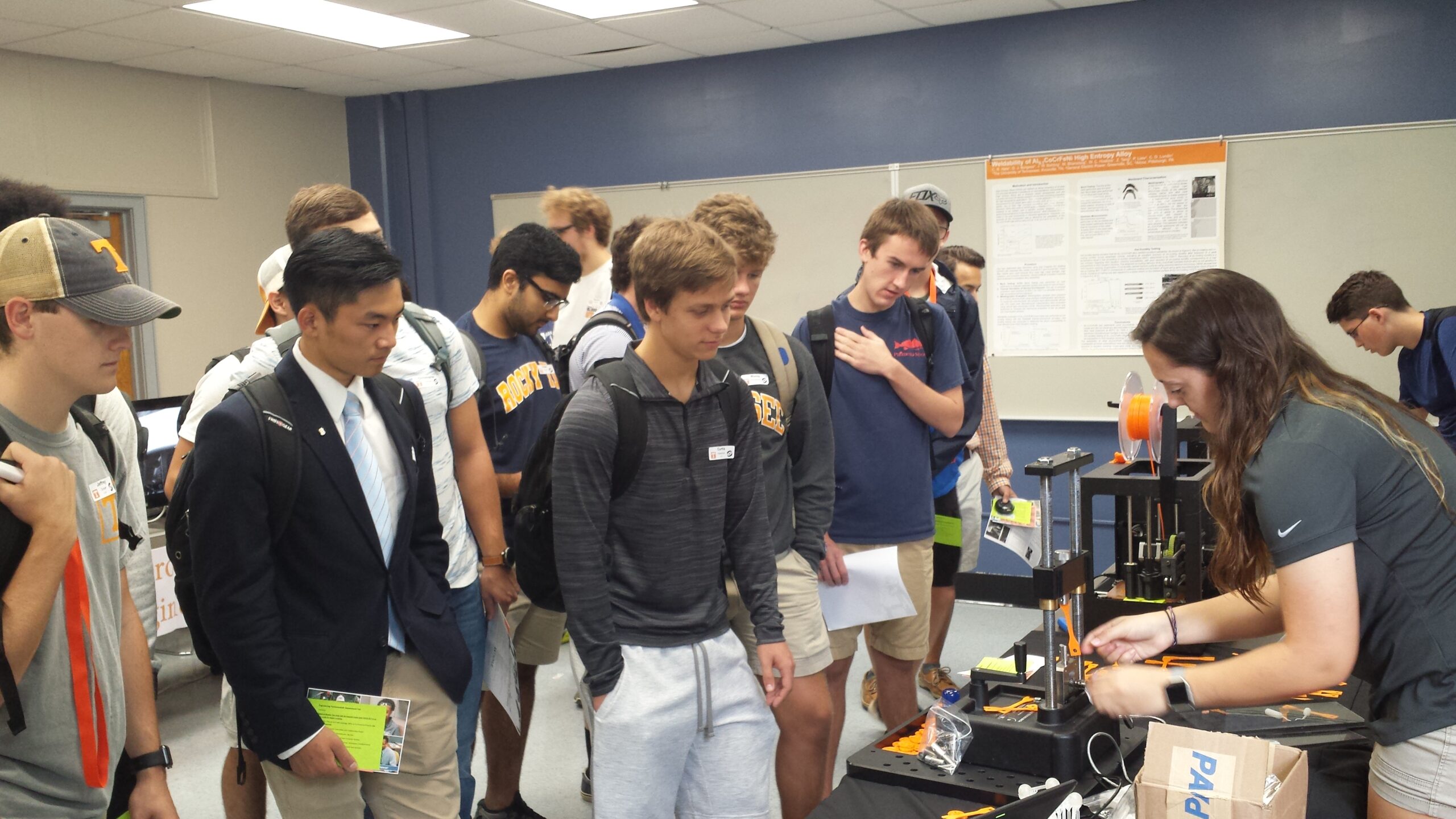 MSE students participate in the EF fair.