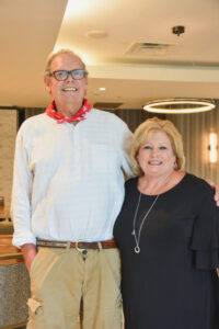 Carla Lawrence and Professor Kurt Sickafus celebrated their retirements together at a party in July.