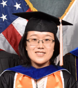 Lu Yu at PhD hooding ceremony (May, 2022)