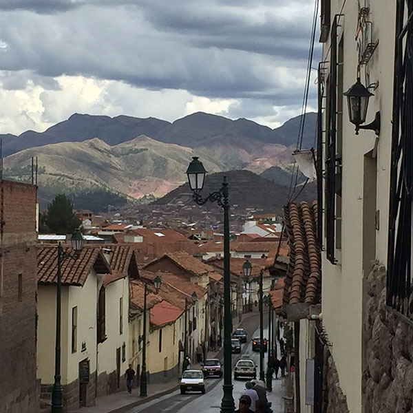 Street scene in Cuzco, Peru