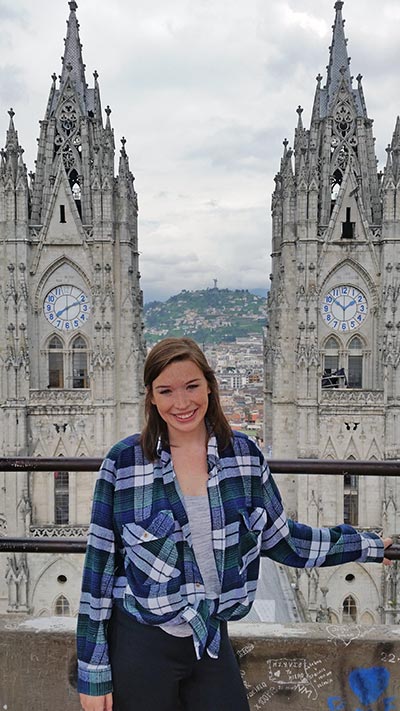 Hannah Landau Visits Church in Ecuador
