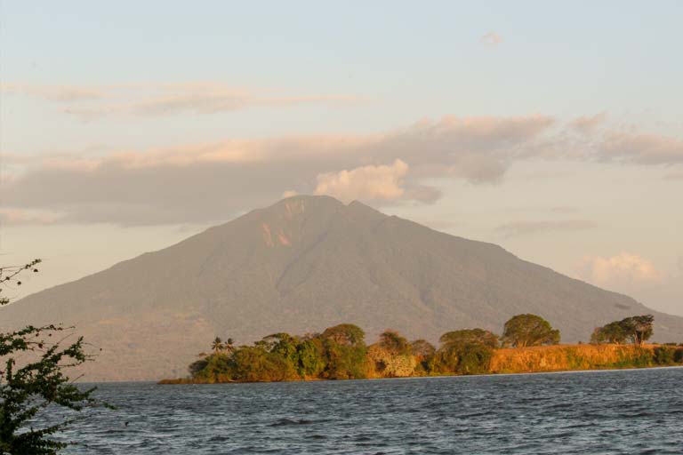 View of Volcano from Lake Nicaragua