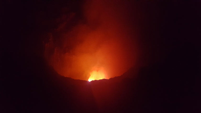 Lava Pool in Nicaraguan Volcano