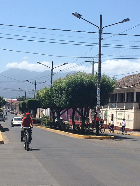 Bicyclist in Nicaragua