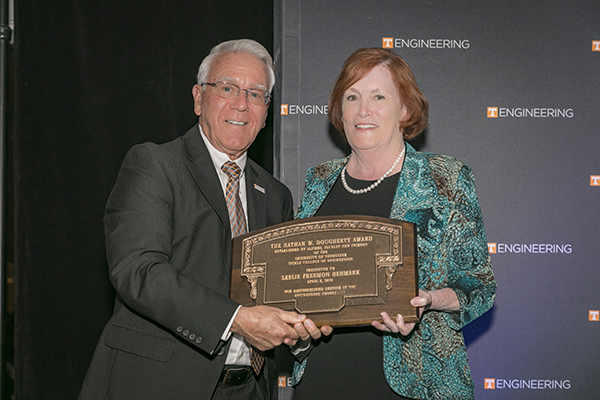 Leslie Benmark was the 2018 Dougherty Award recipient.