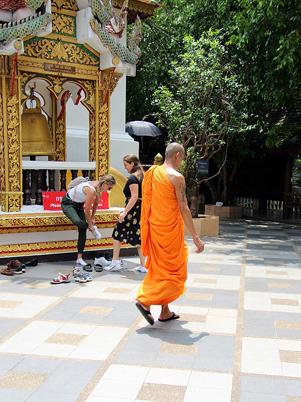 Monk at temple.