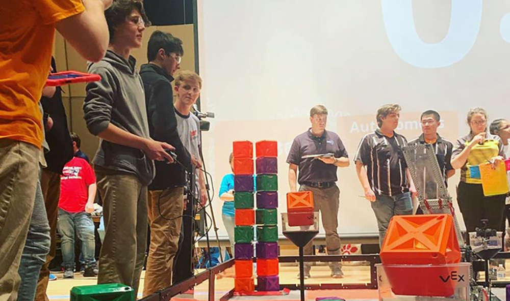 Students Compete at the FIRST Robotics Competition