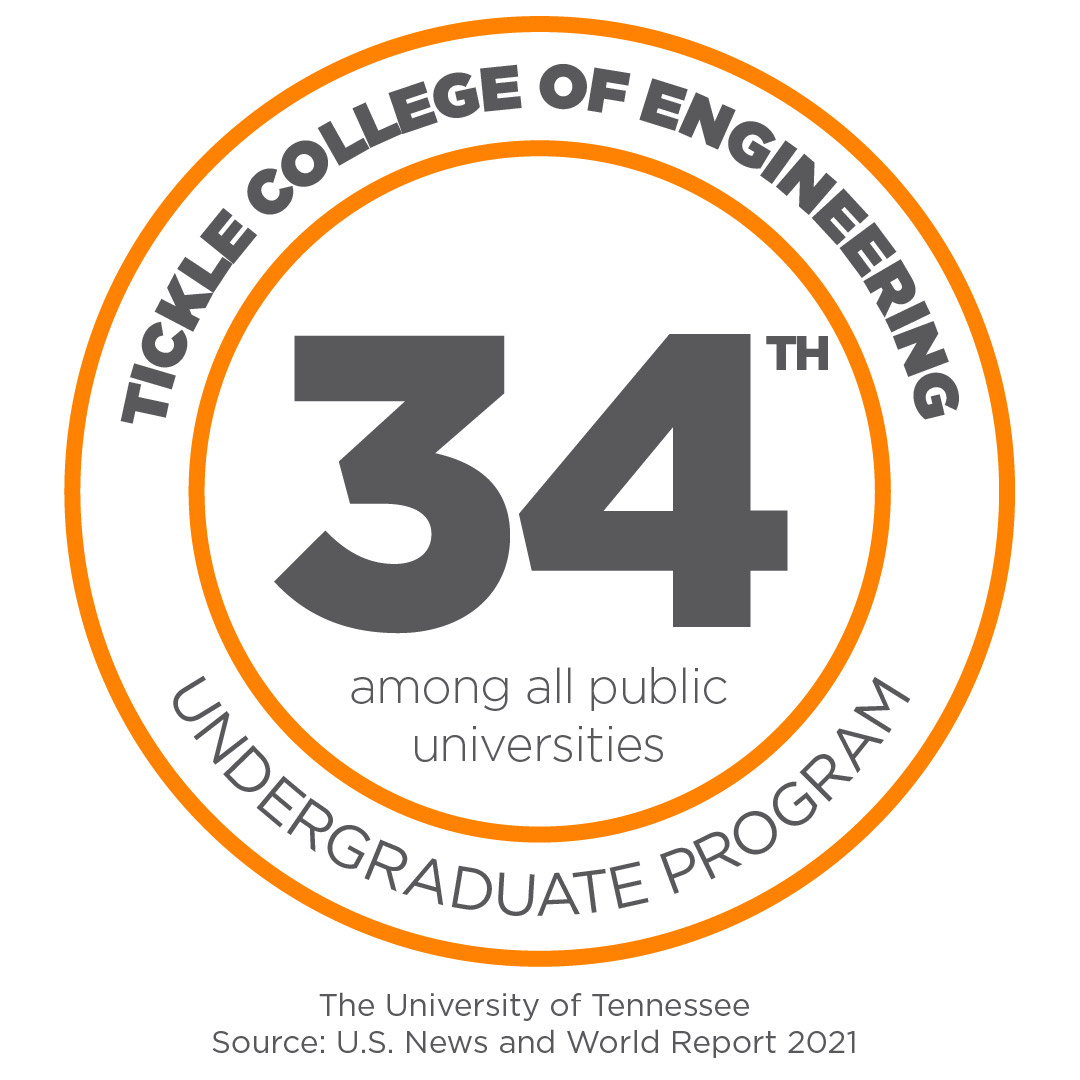 Tickle College of Engineering Ranked 34th Among Public Universities according to US News and World Report
