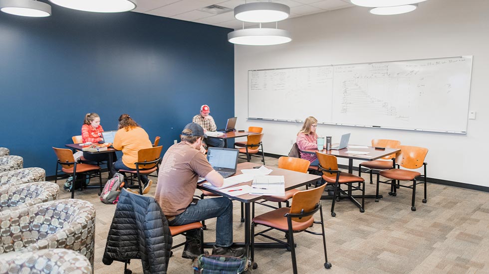 Study Room in the Tickle Engineering Building