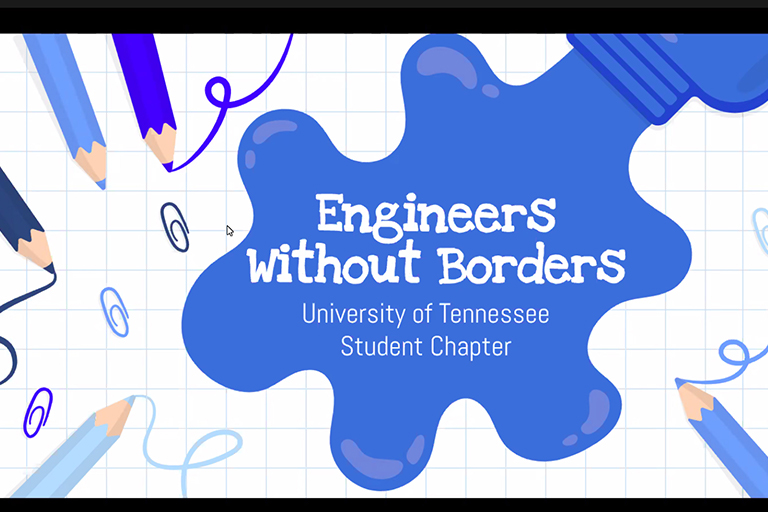 Engineers Without Borders slide.