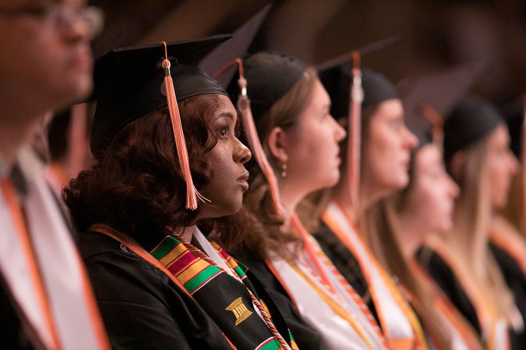 Students at the Spring 2019 Commencement Ceremony