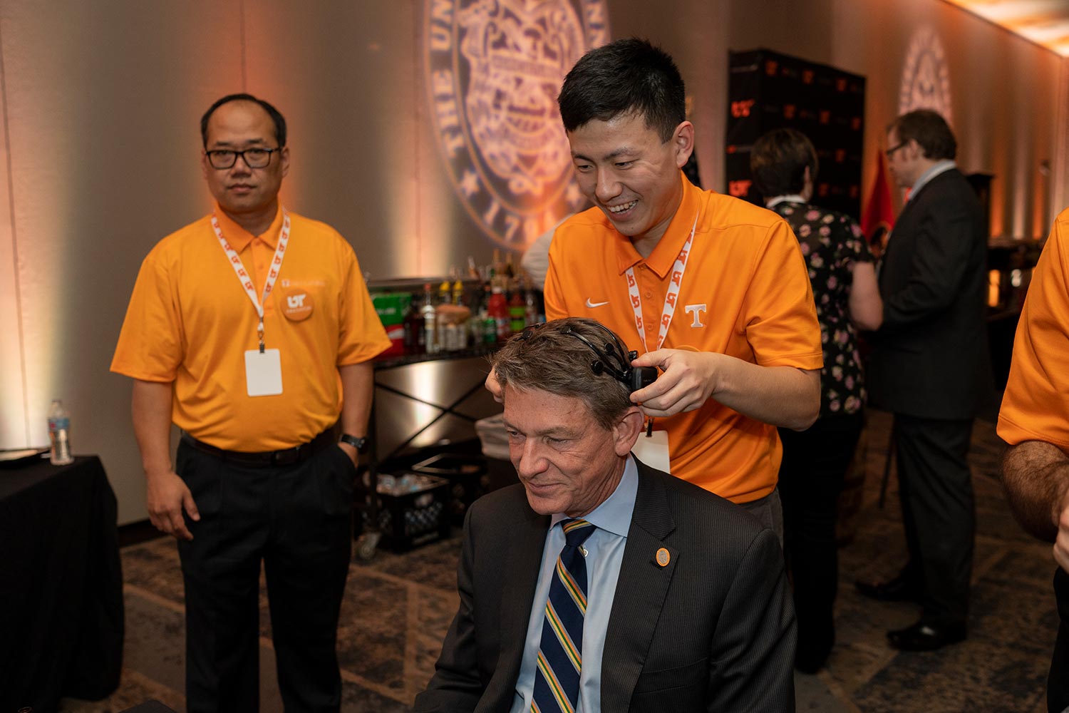 A Mind Controlled Drone is Demonstrated on UT President Randy Boyd