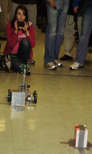 Students Testing Robots