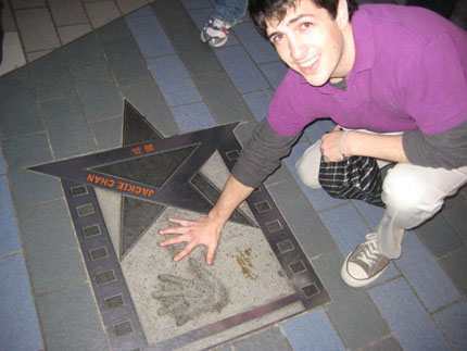 Charlton Pence at the Avenue of Stars