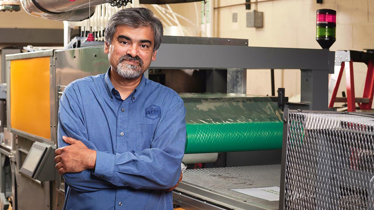 Uday Vaidya works at the Fibers and Composites Manufacturing Facility.