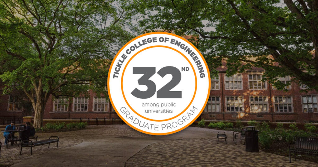 Tickle College of Engineering ranked 32nd among public universities