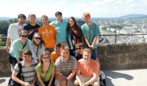 Group Shot of Students in Salzburg