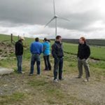 UT COE Students Visit Wind Turbine