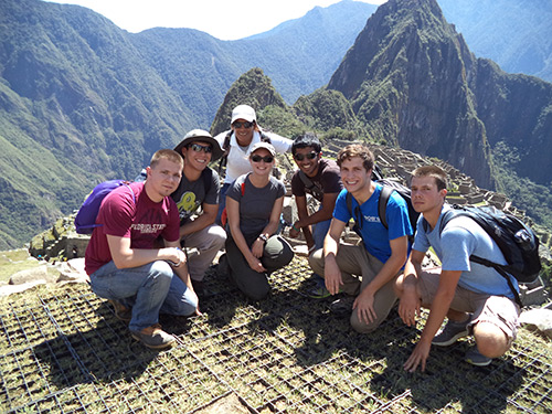 Nathan Siler and UT COE Students in Peru