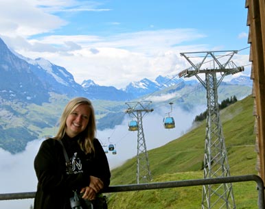 Alysse Ness on a Gondola Ride