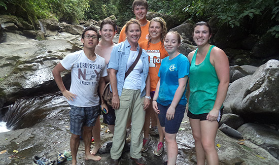 COE Students at Costa Rican Watering Hole