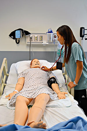 For the healthcare module, students were shown how hospital scenarios can be simulated with realistic human dummies that can blink, breathe, and even give birth.