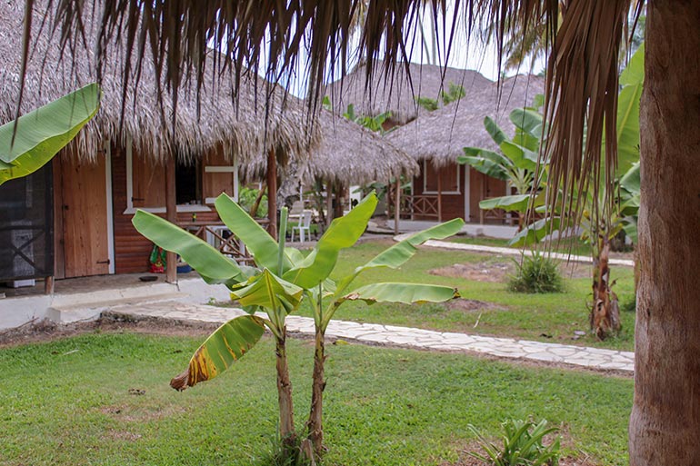 Huts in the Dominican Republic