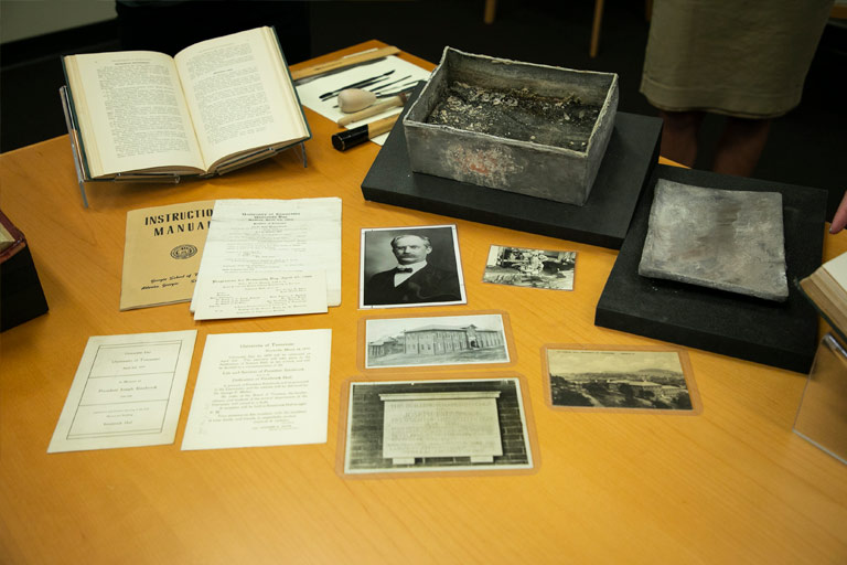 Contents of Time Capsule with Archive Examples (Adam Brimer / University of Tennessee)