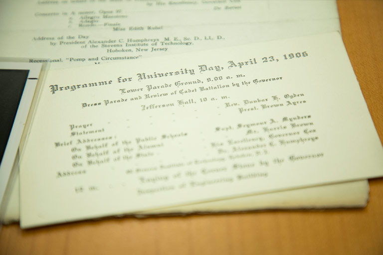 Copy of University Day Program from the University Archive (Adam Brimer / University of Tennessee)