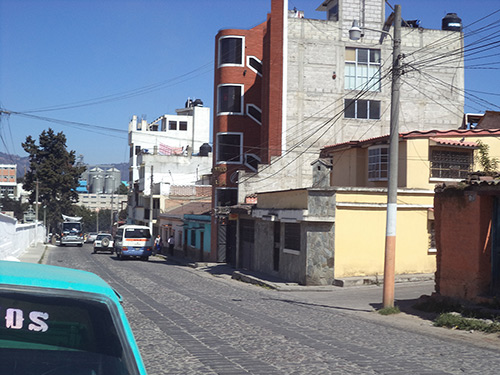 UT student Luke Weber enjoyed the street scenes of Quetzaltenango, Guatemala