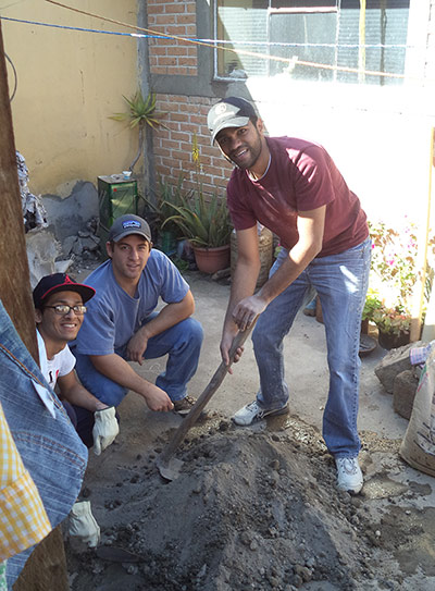 Chirag Tailor, Tyler Leek, and Neel Patel Working in Guatemala