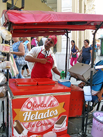 Ice Cream Vendor in Havana