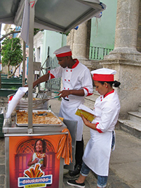 Churro Vendors in Cuba