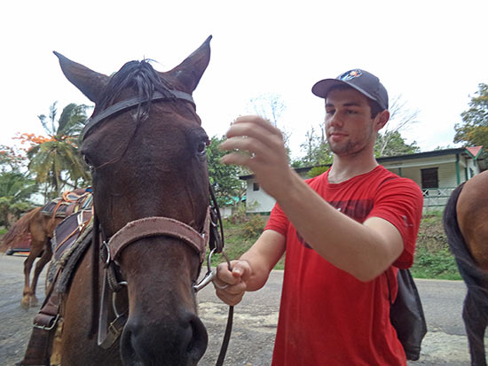 Andrew Turner with a Horse