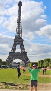 Parker Dulin at the Eiffel Tower