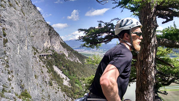 Kyle Goodrick Climbing in Austria