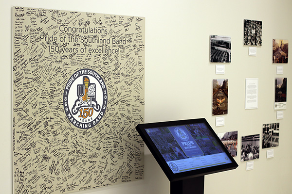 The ISE class developed this interactive kiosk to share info on the UT band.
