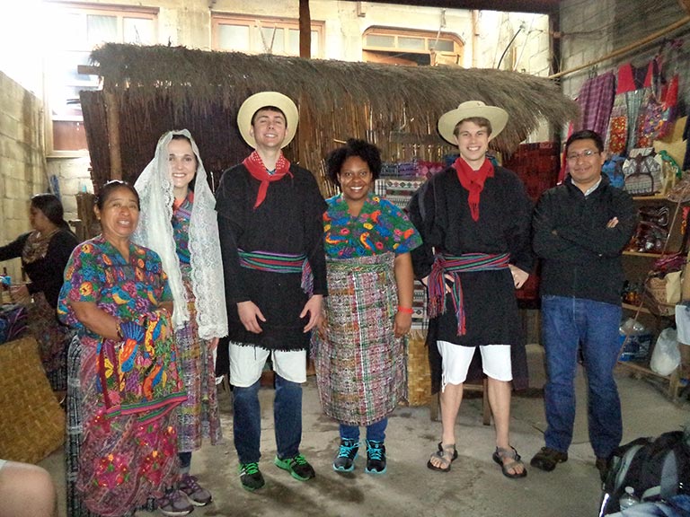Students in Indigenous Dress of Guatemala