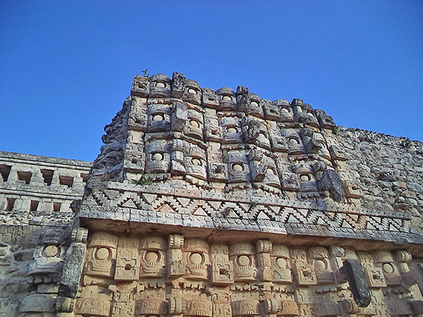 Stone facade at Kabah