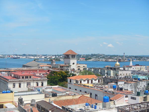 View of Havana Harbor in Cuba